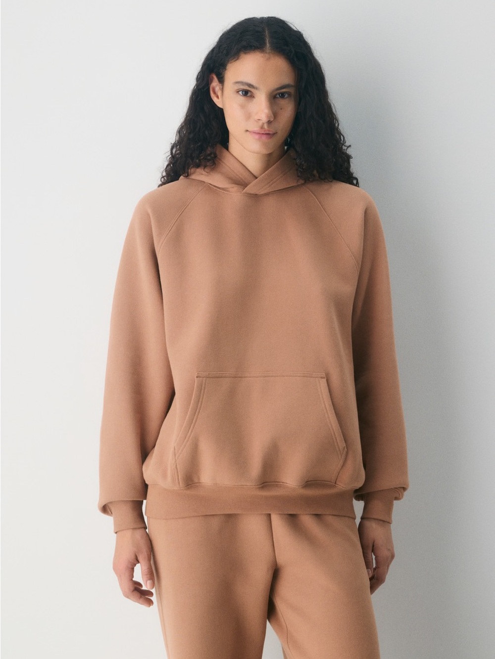 Aritzia Cozy Sweatfleece Mega Raglan™ Hoodie Chocolate Mousse - Picture 2 of 4